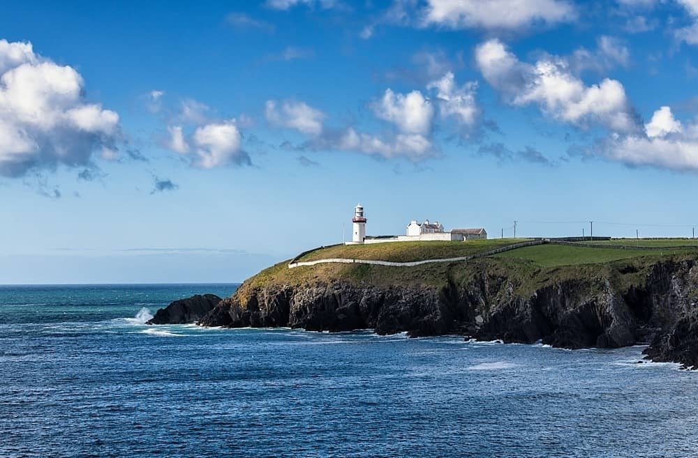 Galley Head Lighthouse on the headland at Ardfield near Clonakilty, County Cork